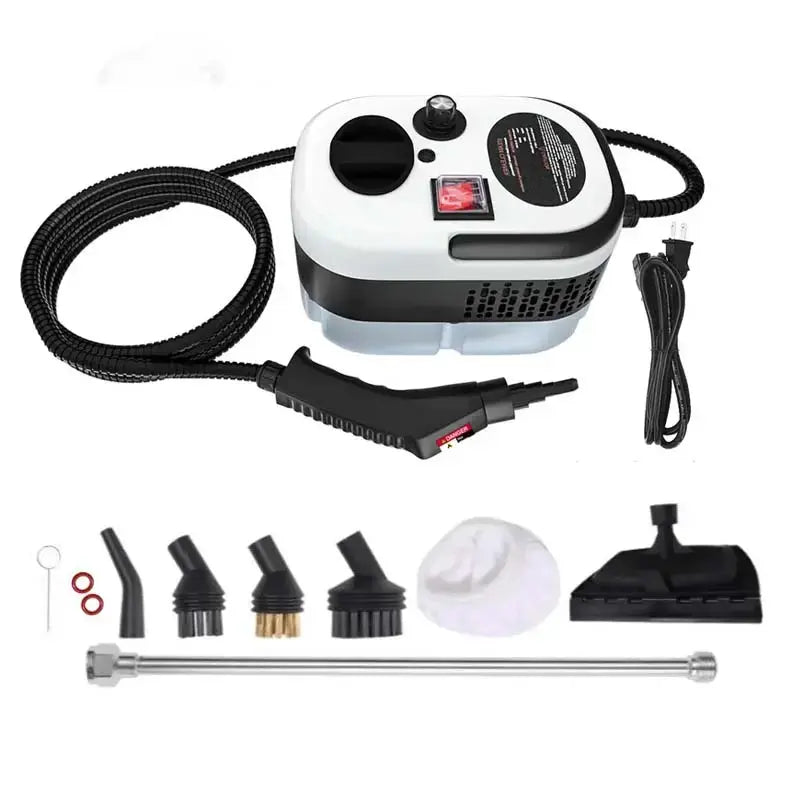 Portable Handheld Steam Cleaner with 10 Accessories, Adjustable Settings, and Quick Heat-Up for Versatile Cleaning in Kitchen, Bathroom, Tile, and Automotive Applications