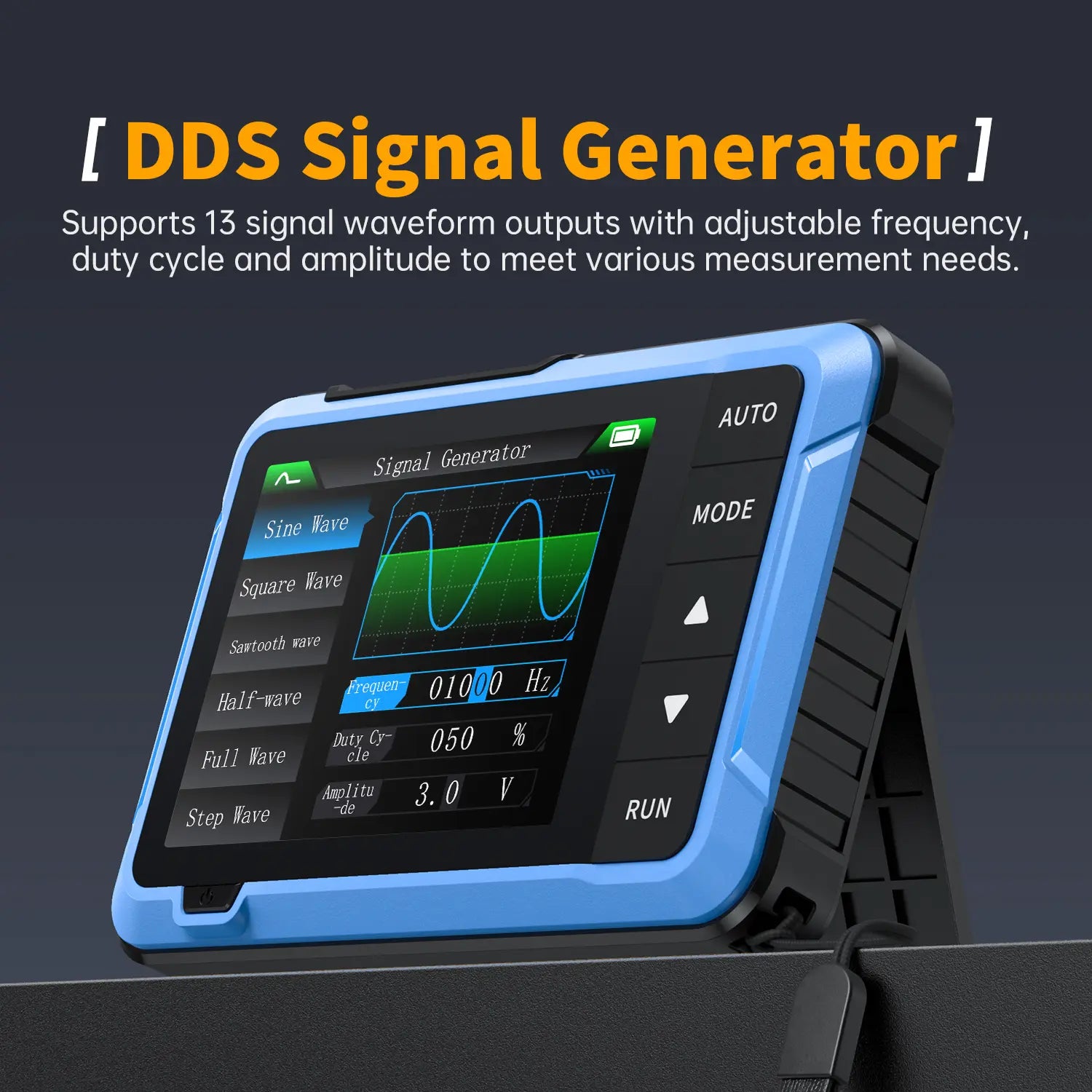 FNIRSI DSO-510 2-in-1 Handheld Oscilloscope and DDS Signal Generator, Portable Digital Automotive Oscilloscope with 2.8-Inch TFT Display, 10MHz Bandwidth, 48MS/s Sampling Rate, and Trigger Function