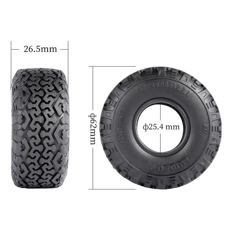 BATRAZZI 62*26.5Mm Mudboy 2.0” A/T Tires (4Pcs)