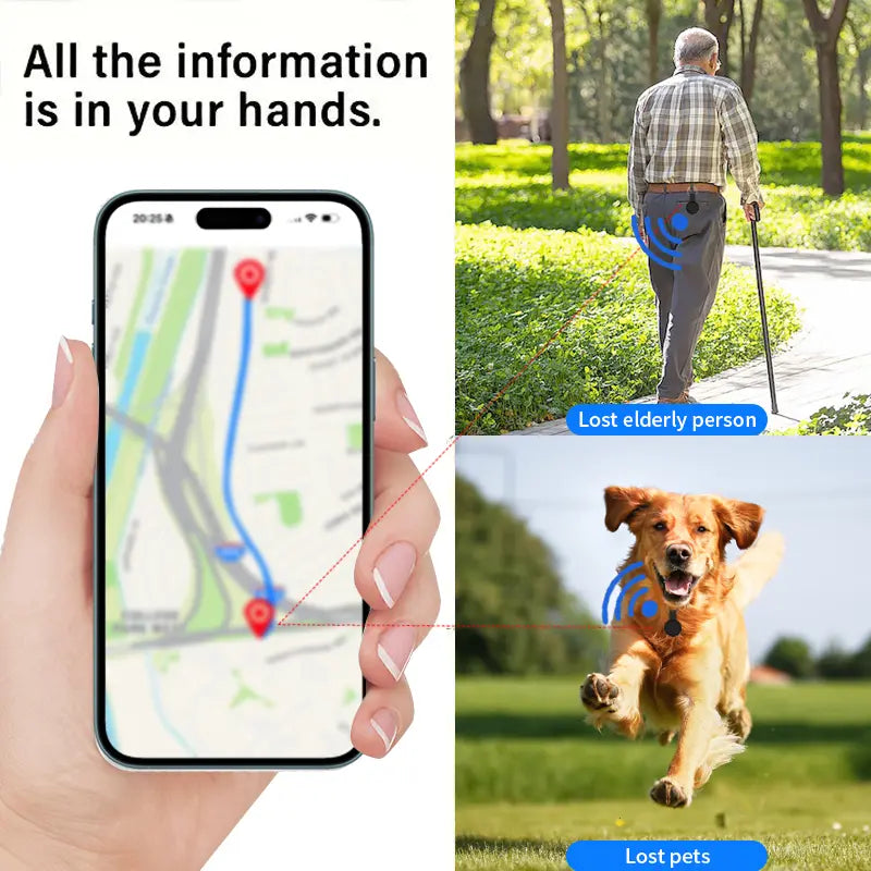 GPS Tracker for Car,Mini Trackers Device with Weatherproof Magnetic Case-No Monthly Fee-Best Hidden GPS Trackers,Anti-Lost Device,Works with Apple Find My Fathersdaygift