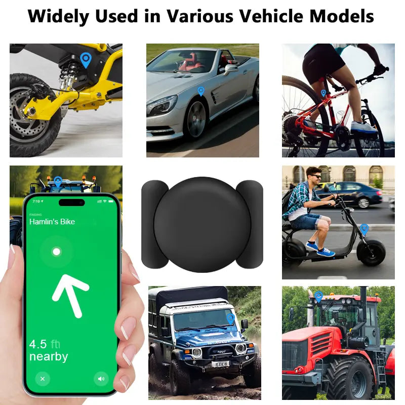 GPS Tracker for Car,Mini Trackers Device with Weatherproof Magnetic Case-No Monthly Fee-Best Hidden GPS Trackers,Anti-Lost Device,Works with Apple Find My Fathersdaygift