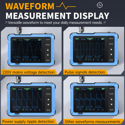 FNIRSI DSO-510 2-in-1 Handheld Oscilloscope and DDS Signal Generator, Portable Digital Automotive Oscilloscope with 2.8-Inch TFT Display, 10MHz Bandwidth, 48MS/s Sampling Rate, and Trigger Function
