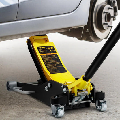 Vevor Low Profile Aluminum Steel Racing Floor Jack with Dual Pump Lift for Automotive Applications
