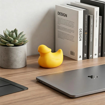 Set of 4 Miniature Duck Figurines | Humorous Car Dashboard Accessories | Novelty Prank Toys for Off-Road Enthusiasts | Office Desk Decoration | Squeeze & Quack Bath Duck