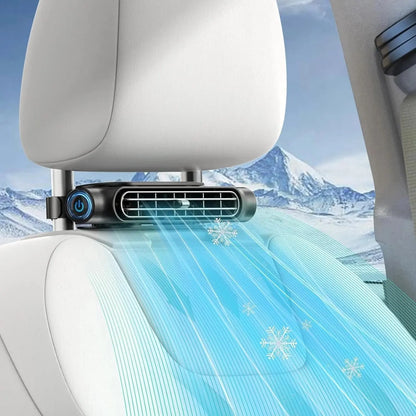 Portable USB Car Fan for Driver and Passenger Seats - Mini Backseat Cooling Fan with Adjustable Wind Speeds for Vehicles, SUVs, Vans, and Trucks